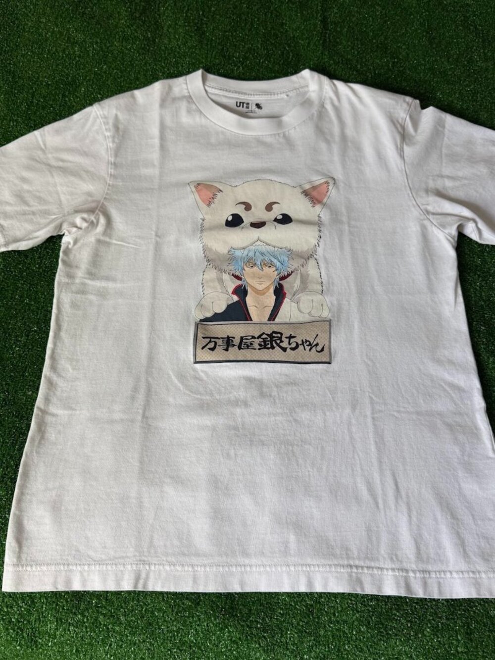 Uniqlo UT Gintama Sadaharu & Gintoki Anime Manga T-Shirt Size S Short Sleeve